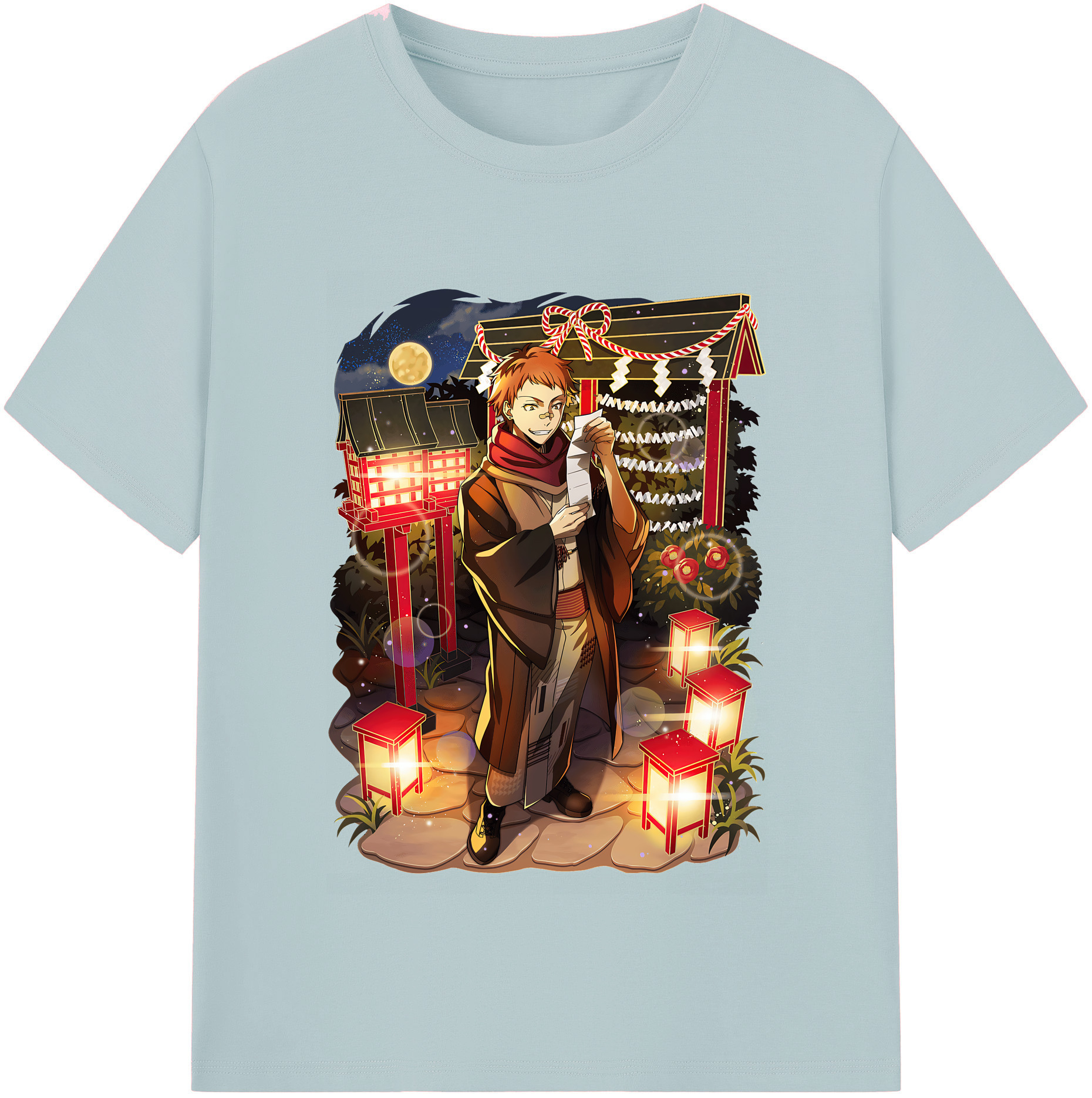 （画像用） 文豪ストレイドッグス Bungo Stray Dogs 綿100％半袖Tシャツ（フロントプリント）